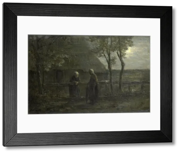 Framed Print : Neighborly Gossip, 1897. Creator: Jozef Israels Framed Print : Neighborly Gossip, 1897. Creator: Jozef Israels