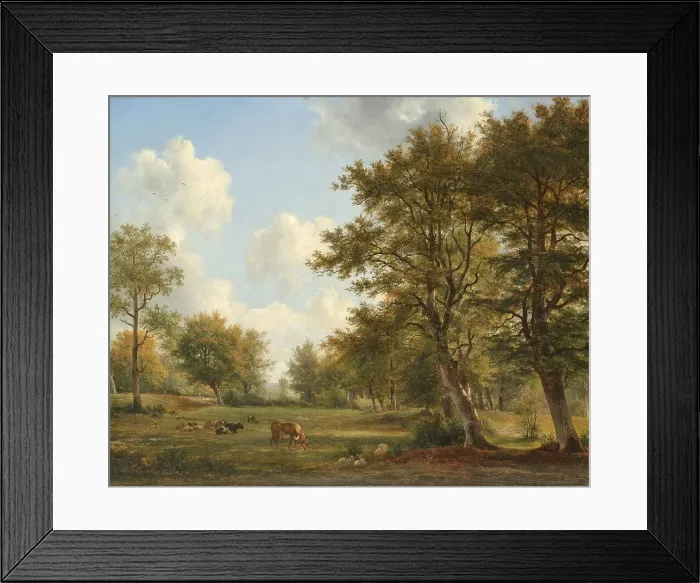 Framed Print : Landscape near Hilversum, 1820-1839. Creator: Georgius Jacobus Johannes van Os Framed Print : Landscape near Hilversum, 1820-1839. Creator: Georgius Jacobus Johannes van Os