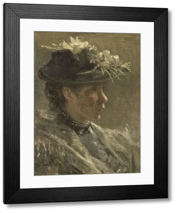 Framed Print : Study of Sijtje van Bemmel (1880-1963), 1896. Creator: Jozef Israels Framed Print : Study of Sijtje van Bemmel (1880-1963), 1896. Creator: Jozef Israels