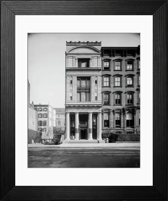 Framed Print : 34th St. [Thirty-fourth Street] National Bank, New York City, between 1900 and 1910. Creator: Unknown