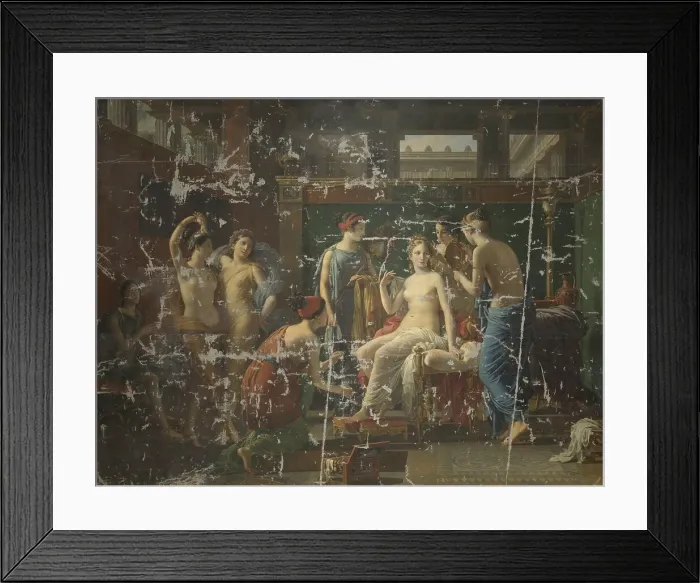 Framed Print : The Toilet of Psyche, 1823. Creator: Joseph Paelinck Framed Print : The Toilet of Psyche, 1823. Creator: Joseph Paelinck