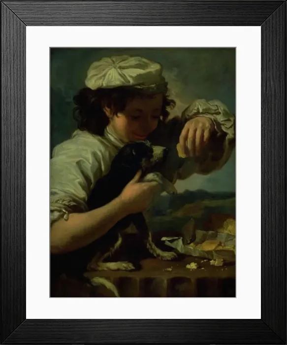 Framed Print : A Boy with a Dog (Allegory of Taste'), 1651-1654. Creator: Bernhard Keil. A Boy with a Dog (Allegory of Taste'), 1651-1654. Creator: Bernhard Keil Framed Print : A Boy with a Dog (Allegory of Taste'), 1651-1654. Creator: Bernhard Keil. A Boy with a Dog (Allegory of Taste'), 1651-1654. Creator: Bernhard Keil