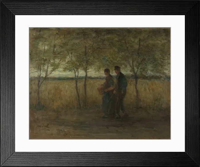 Framed Print : Turning homewards, 1860-1911. Creator: Jozef Israels Framed Print : Turning homewards, 1860-1911. Creator: Jozef Israels