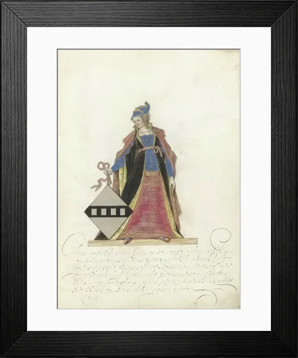 Framed Print : Countess of Beusichem, c.1600-c.1625. Creator: Nicolaes de Kemp Framed Print : Countess of Beusichem, c.1600-c.1625. Creator: Nicolaes de Kemp