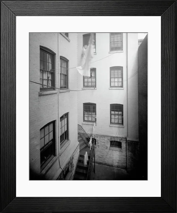 Framed Print : Court of tenement, New York City, between 1900 and 1910. Creator: Unknown