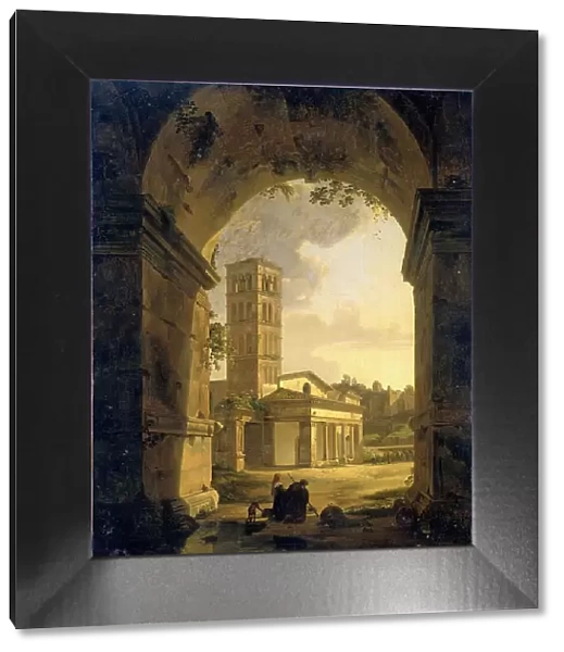 San Giorgio in Velabro in Rome, 1820. Creator: Antonie Sminck Pitloo