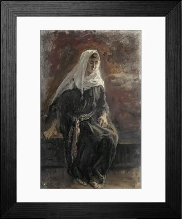 Framed Print : Seated woman, probably Michal, 1899. Creator: Jozef Israels Framed Print : Seated woman, probably Michal, 1899. Creator: Jozef Israels