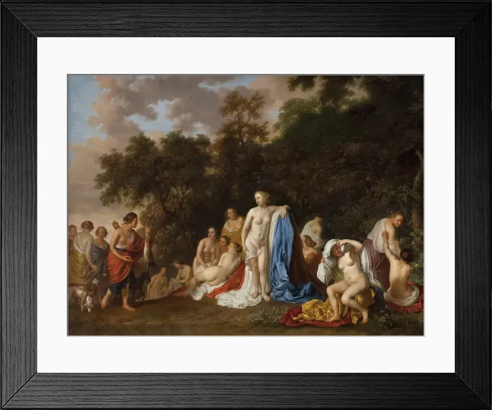 Framed Print : Diana and her Nymphs, 1654. Creator: Jacob van Loo Framed Print : Diana and her Nymphs, 1654. Creator: Jacob van Loo