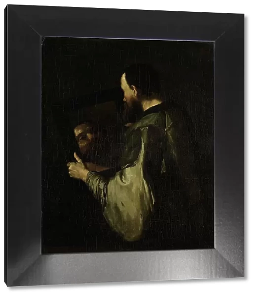 Philosopher with Mirror, 1600-1652. Creator: Unknown