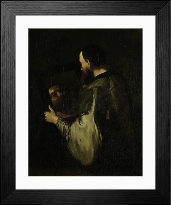 Framed Print : Philosopher with Mirror, 1600-1652. Creator: Unknown Framed Print : Philosopher with Mirror, 1600-1652. Creator: Unknown