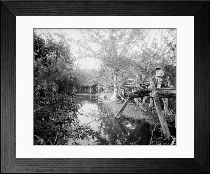 Framed Print : Puente Real near Rascon, between 1880 and 1897. Creator: William H. Jackson Framed Print : Puente Real near Rascon, between 1880 and 1897. Creator: William H. Jackson