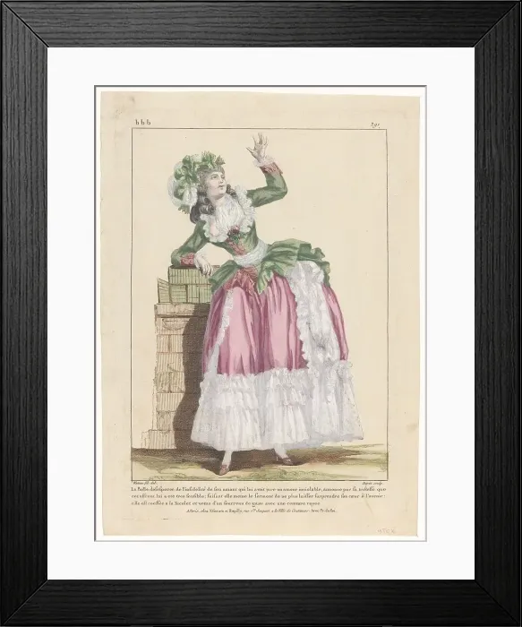 Framed Print : Galleries des Modes bbb 291, 1775-1780. Creator: Nicolas Dupin Framed Print : Galleries des Modes bbb 291, 1775-1780. Creator: Nicolas Dupin