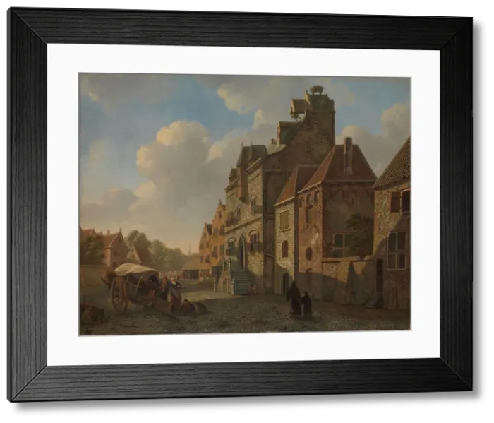 Framed Print : View in Dordrecht, 1819-1821. Creator: Johannes Pietersz. Schoenmakers Framed Print : View in Dordrecht, 1819-1821. Creator: Johannes Pietersz. Schoenmakers