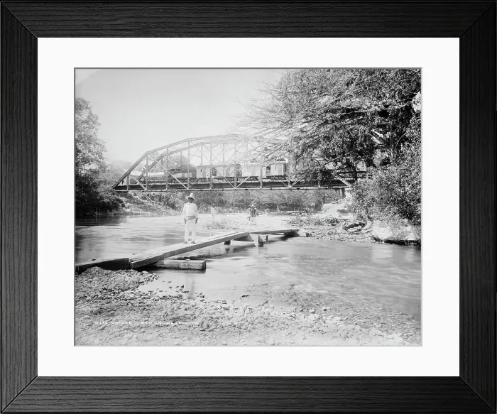 Framed Print : Bridge at Rascon, between 1880 and 1897. Creator: William H. Jackson Framed Print : Bridge at Rascon, between 1880 and 1897. Creator: William H. Jackson