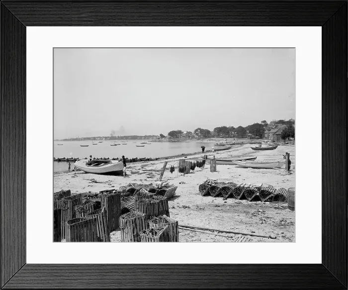 Framed Print : Beach, Swampscott, Mass. c1907. Creator: Unknown Framed Print : Beach, Swampscott, Mass. c1907. Creator: Unknown