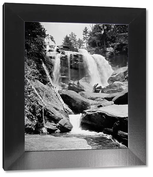 Upper cascades of Whitewater Falls, Sapphire, N.C. between 1900 and 1906. Creator: William H. Jackson