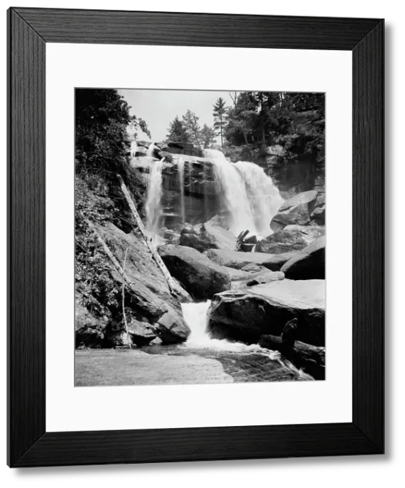 Framed Print : Upper cascades of Whitewater Falls, Sapphire, N.C. between 1900 and 1906. Creator: William H. Jackson Framed Print : Upper cascades of Whitewater Falls, Sapphire, N.C. between 1900 and 1906. Creator: William H. Jackson