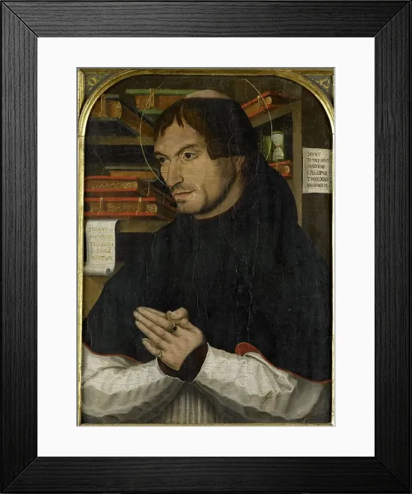 Framed Print : Saint Dionysius the Areopagite in Prayer, 1505-1510. Creator: Anon Framed Print : Saint Dionysius the Areopagite in Prayer, 1505-1510. Creator: Anon