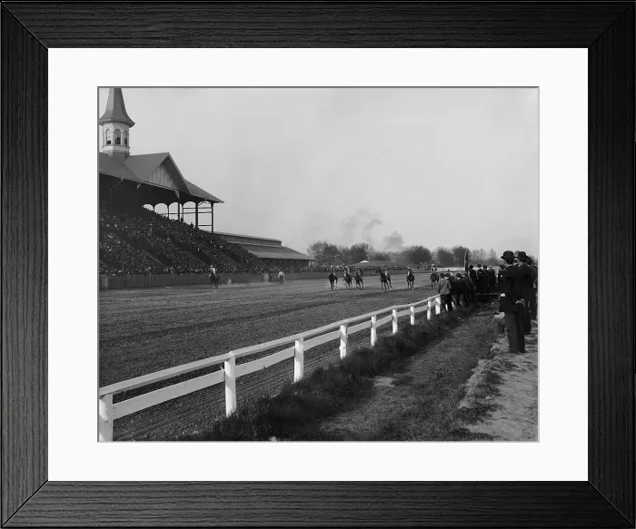Framed Print : Start, Churchill Downs, Louisville, Ky. The, c1907. Creator: Unknown Framed Print : Start, Churchill Downs, Louisville, Ky. The, c1907. Creator: Unknown
