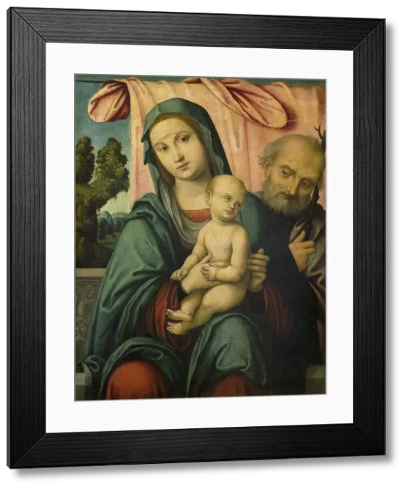 Framed Print : The Holy Family, 1490-1510. Creator: Lorenzo Costa Framed Print : The Holy Family, 1490-1510. Creator: Lorenzo Costa