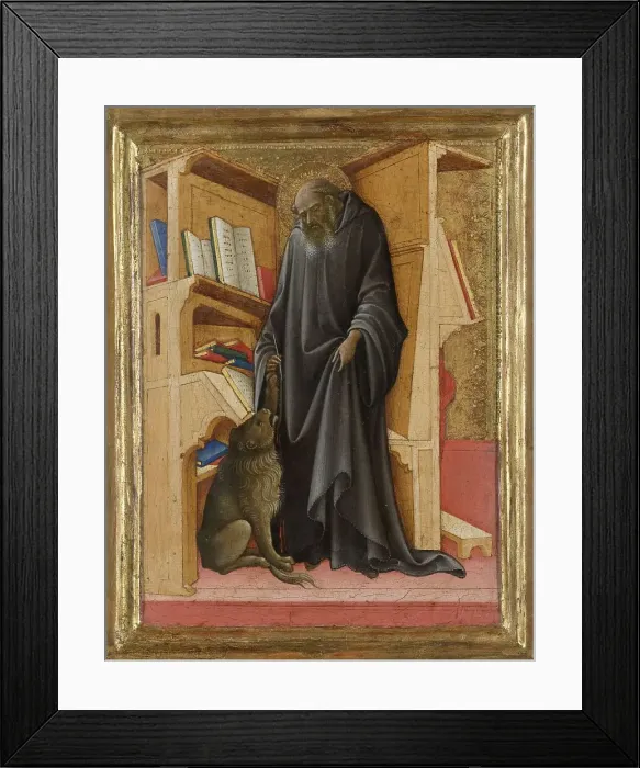 Framed Print : Saint Jerome in his Study, c.1420. Creator: Lorenzo Monaco Framed Print : Saint Jerome in his Study, c.1420. Creator: Lorenzo Monaco