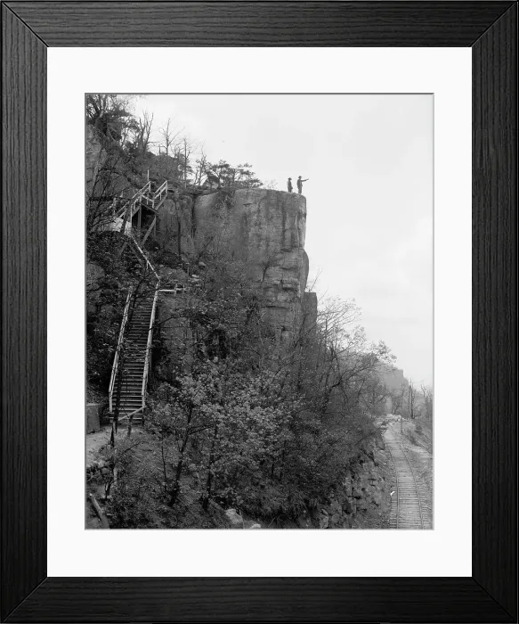 Framed Print : Ropers Rock, Point Lookout, Lookout Mountain, Tenn. ca 1906. Creator: Unknown