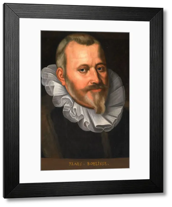 Framed Print : Portrait of Claes Allertsz Boelens (1550-1615), in or after 1627. Creator: Anon Framed Print : Portrait of Claes Allertsz Boelens (1550-1615), in or after 1627. Creator: Anon
