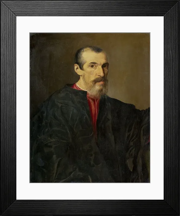 Framed Print : Portrait of a Man, 1550-1580. Creator: Anon Framed Print : Portrait of a Man, 1550-1580. Creator: Anon
