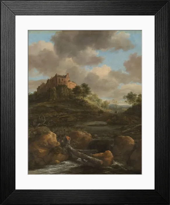 Framed Print : Bentheim Castle, 1650-1682. Creator: Jacob van Ruisdael