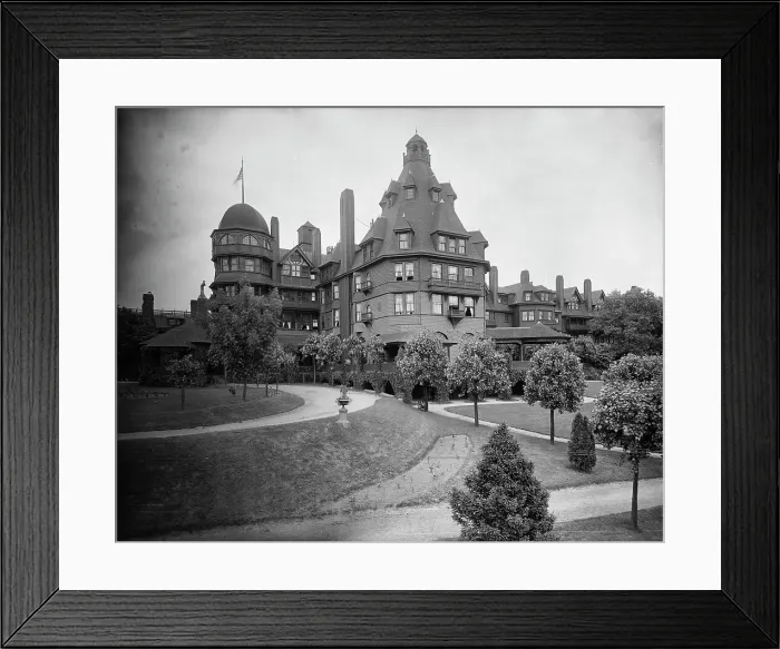 Framed Print : Battery Park Hotel, Asheville, N.C. c1902. Creator: William H. Jackson Framed Print : Battery Park Hotel, Asheville, N.C. c1902. Creator: William H. Jackson