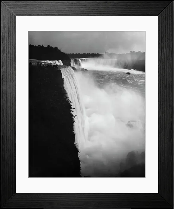 Framed Print : Niagara Falls from Prospect Point, between 1880 and 1900. Creator: William H. Jackson Framed Print : Niagara Falls from Prospect Point, between 1880 and 1900. Creator: William H. Jackson