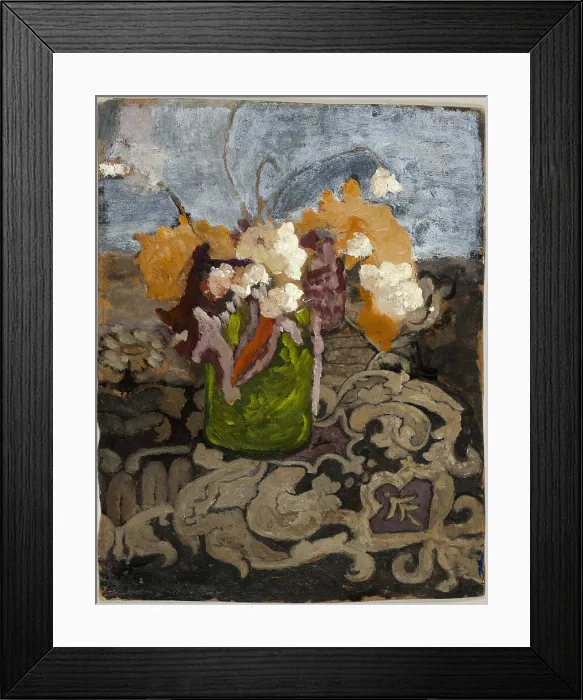 Framed Print : Still Life with Green Vase, c. 1902. Creator: Paula Modersohn-Becker Framed Print : Still Life with Green Vase, c. 1902. Creator: Paula Modersohn-Becker