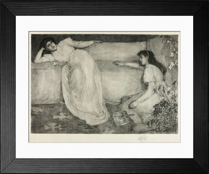 Framed Print : Symphony in White, No. III, 1908. Creator: Peter von Halm Framed Print : Symphony in White, No. III, 1908. Creator: Peter von Halm