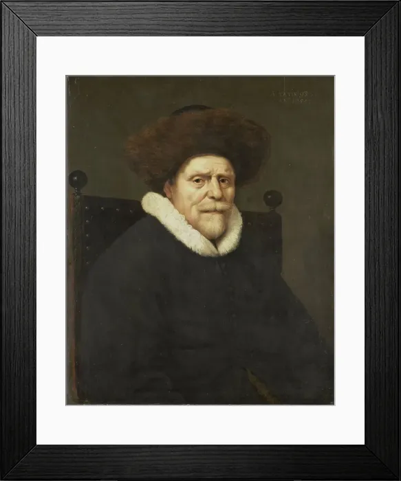 Framed Print : Portrait of a Man, 1655. Creator: Anon Framed Print : Portrait of a Man, 1655. Creator: Anon