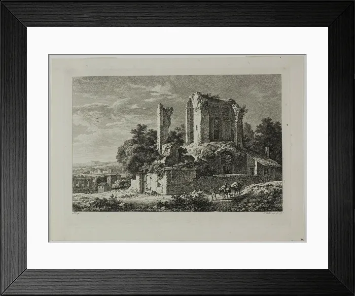Framed Print : Italianate Landscape, 1822 / 24. Creator: Philipp Veith Framed Print : Italianate Landscape, 1822 / 24. Creator: Philipp Veith