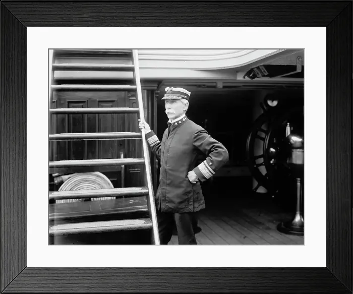 Framed Print : U.S.S. Baltimore, Admiral Watson, 1900, c1900. Creator: Unknown Framed Print : U.S.S. Baltimore, Admiral Watson, 1900, c1900. Creator: Unknown