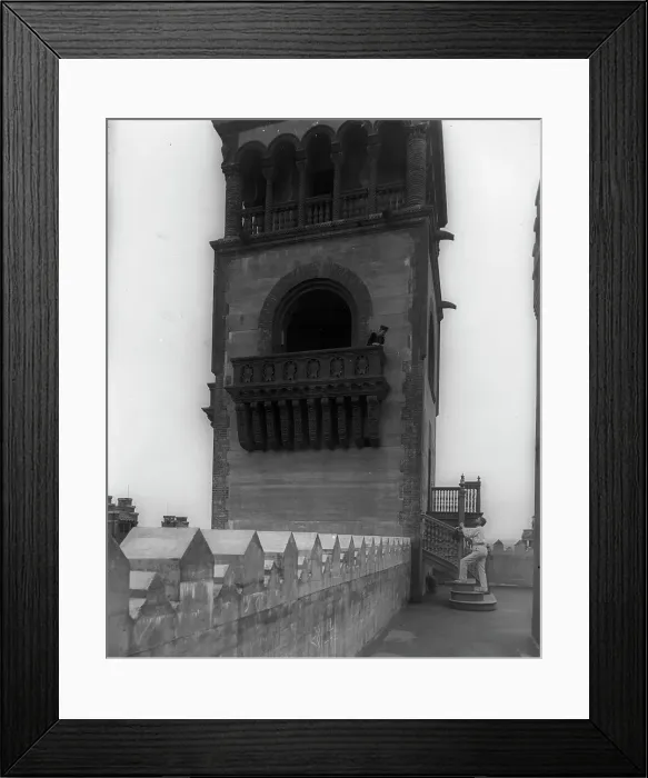 Framed Print : The west tower of the Ponce [de Leon Hotel], between 1880 and 1900. Creator: William H. Jackson
