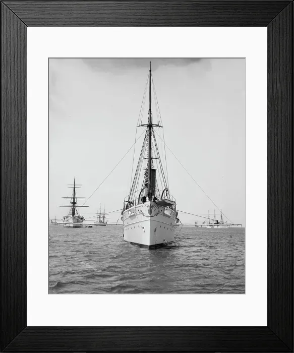 Framed Print : U.S.S. Dolphin, between 1890 and 1901. Creator: Unknown Framed Print : U.S.S. Dolphin, between 1890 and 1901. Creator: Unknown