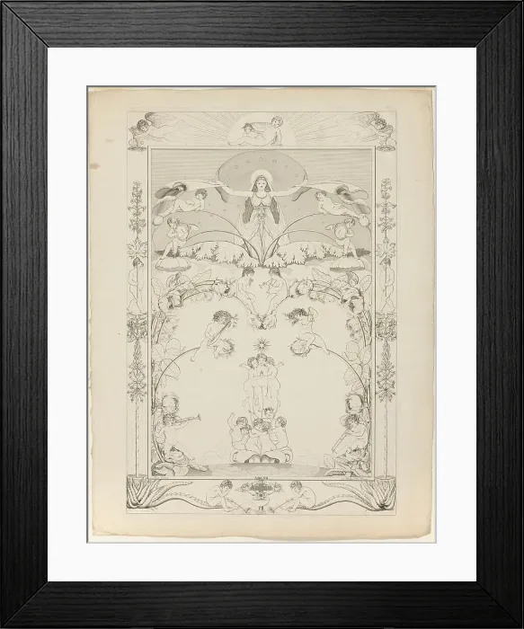 Framed Print : Evening, 1803 / 05. Creator: Phillip Otto Runge Framed Print : Evening, 1803 / 05. Creator: Phillip Otto Runge