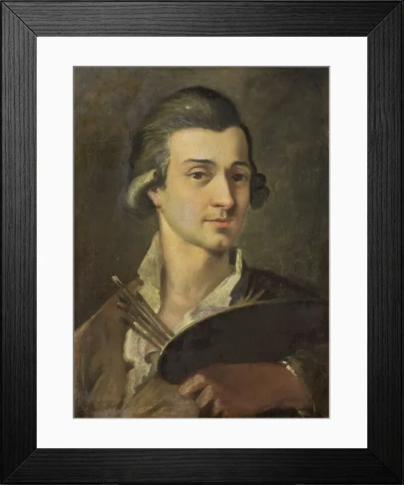 Framed Print : Portrait of a Painter, 1700-1799. Creator: Anon Framed Print : Portrait of a Painter, 1700-1799. Creator: Anon