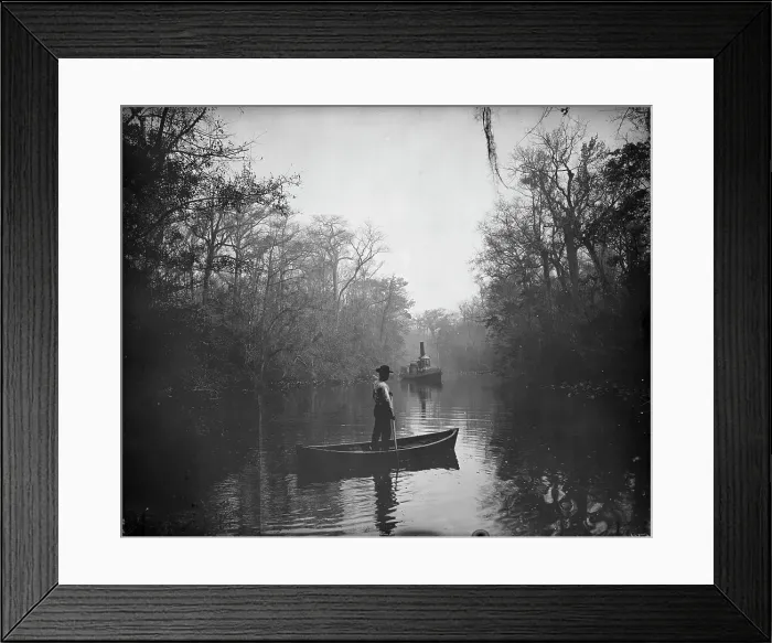 Framed Print : Deep Creek, Fla. between 1880 and 1897. Creator: William H. Jackson Framed Print : Deep Creek, Fla. between 1880 and 1897. Creator: William H. Jackson