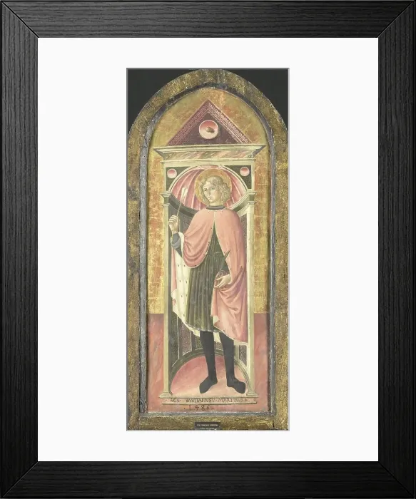 Framed Print : Saint Sebastian, 1460-1499. Creator: Anon Framed Print : Saint Sebastian, 1460-1499. Creator: Anon