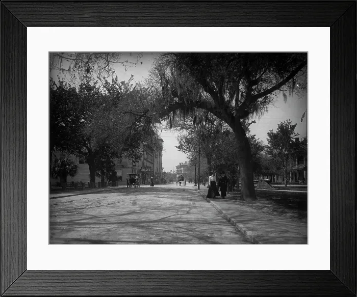Framed Print : King Street, St. Augustine, c1902. Creator: William H. Jackson Framed Print : King Street, St. Augustine, c1902. Creator: William H. Jackson