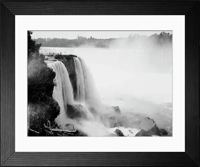 Framed Print : Horseshoe Falls from Goat Island, Niagara, between 1880 and 1897. Creator: William H. Jackson Framed Print : Horseshoe Falls from Goat Island, Niagara, between 1880 and 1897. Creator: William H. Jackson