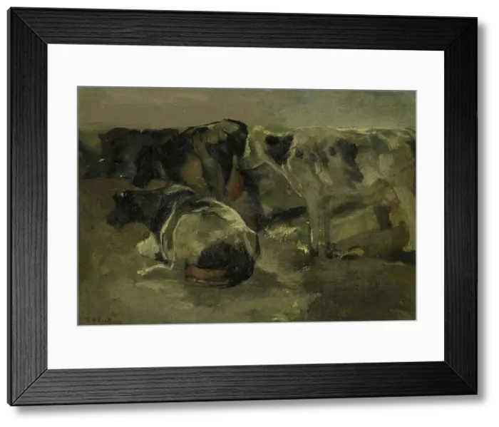 Framed Print : Four Cows, c.1880-c.1923. Creator: George Hendrik Breitner Framed Print : Four Cows, c.1880-c.1923. Creator: George Hendrik Breitner
