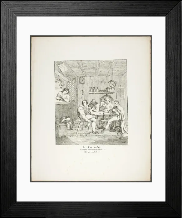 Framed Print : The Carbuncle, plate two from Zehn Blätter zu Hebels Alemannischen Gedichten, 1820. Creator: Sophie Reinhard Framed Print : The Carbuncle, plate two from Zehn Blätter zu Hebels Alemannischen Gedichten, 1820. Creator: Sophie Reinhard
