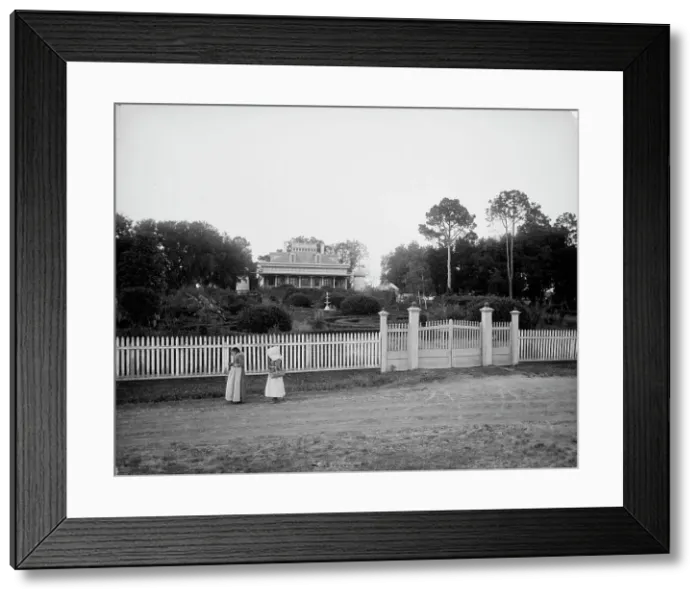 Framed Print : Planter's home on the Mississippi, between 1880 and 1897. Creator: William H. Jackson Framed Print : Planter's home on the Mississippi, between 1880 and 1897. Creator: William H. Jackson