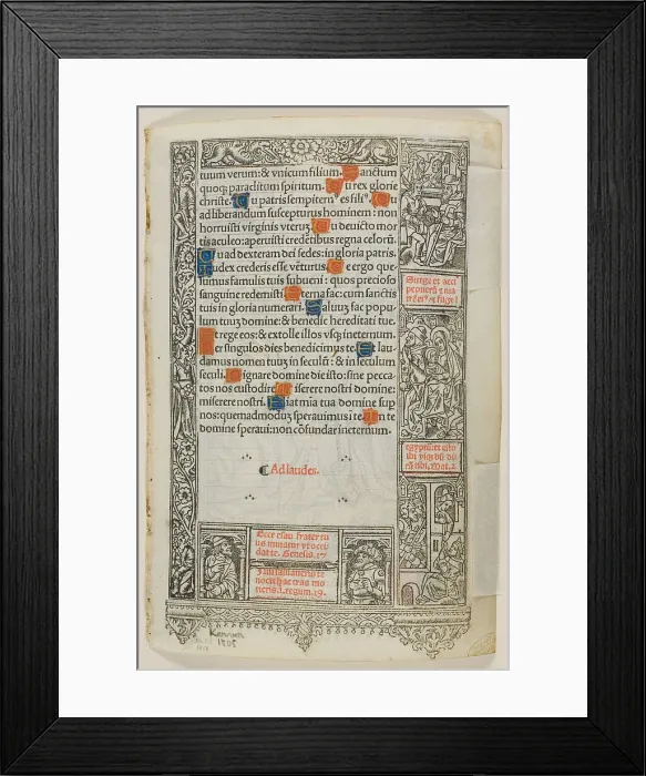Framed Print : Visitation, from the Book of Hours, n.d. Creator: Thielmann Kerver Framed Print : Visitation, from the Book of Hours, n.d. Creator: Thielmann Kerver