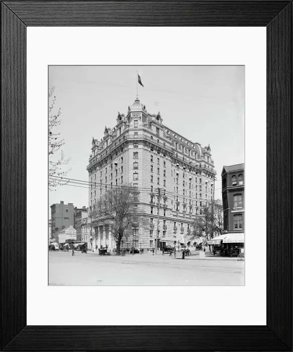 Framed Print : Willard's Hotel, Washington, c1902. Creator: William H. Jackson Framed Print : Willard's Hotel, Washington, c1902. Creator: William H. Jackson