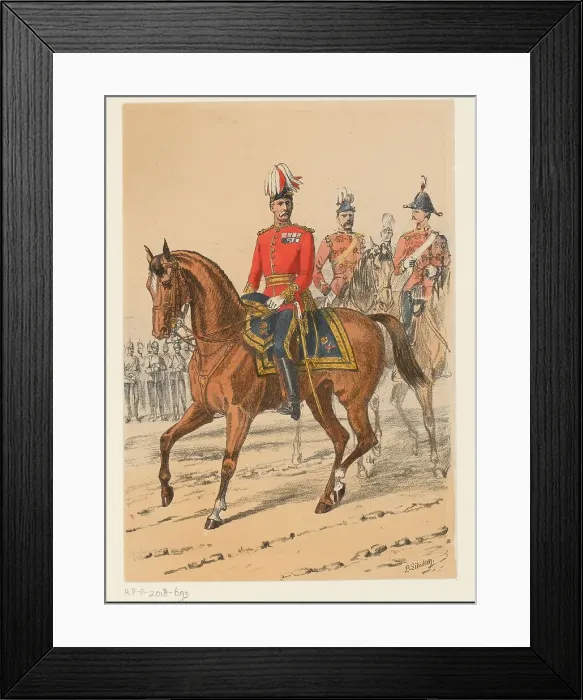 Framed Print : British soldier, 1875-1925. Creator: Richard Simkin Framed Print : British soldier, 1875-1925. Creator: Richard Simkin